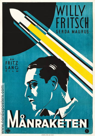 Frau im Mond 1929 movie poster Willy Fritsch Gerda Maurus Fritz Lang Spaceships