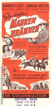 Gunfighters 1947 movie poster Randolph Scott Barbara Britton