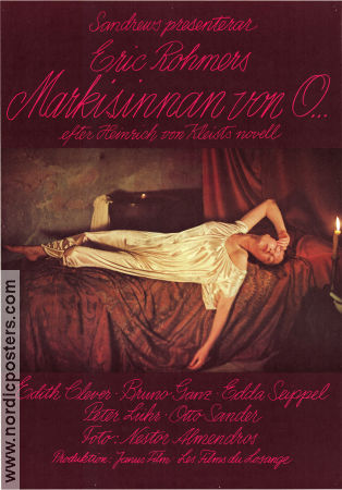 Die Marquise von O 1976 movie poster Edith Clever Bruno Ganz Edda Seippel Eric Rohmer