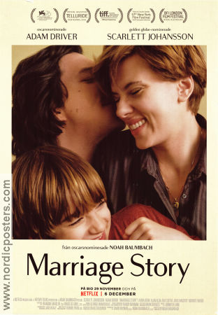 Marriage Story 2019 movie poster Adam Driver Scarlett Johansson Julia Greer Noah Baumbach