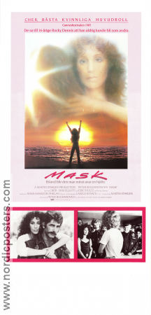 Mask 1985 movie poster Cher Eric Stoltz Sam Elliott Peter Bogdanovich Beach