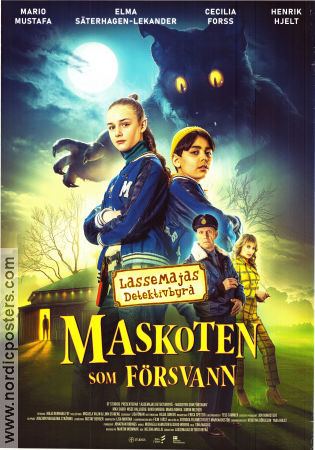 Maskoten som försvann 2024 movie poster Mario Mustafa Elma Säterhagen Lekander Henrik Hjelt LasseMajas Detektivbyrå