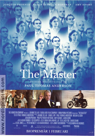 The Master 2012 movie poster Joaquin Phoenix Philip Seymour Hoffman Amy Adams Paul Thomas Anderson