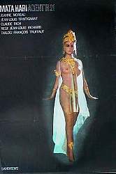 Mata Hari Agent H21 1964 movie poster Jeanne Moreau Francois Truffaut Ladies Agents