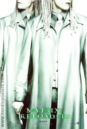 The Matrix Reloaded 2003 movie poster Neil Rayment Adrian Rayment Andy Wachowski
