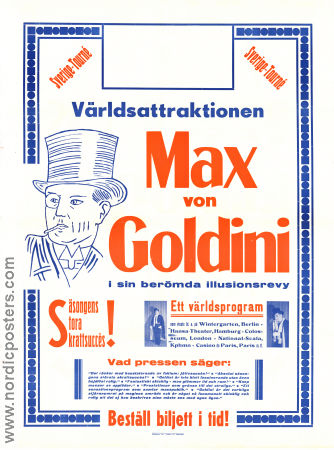 Max von Goldini 1941 poster 