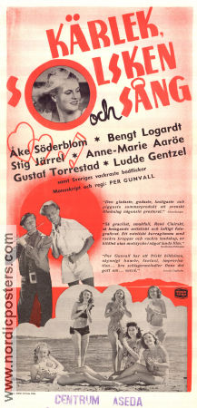 Med kärlek och solsken och sång 1948 poster Åke Söderblom Per Grunvall