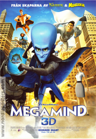 Megamind 2010 movie poster Tom McGrath Animation 3-D