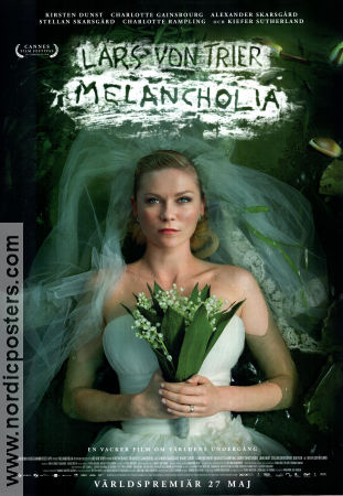 Melancholia 2011 movie poster Kirsten Dunst Charlotte Gainsbourg Kiefer Sutherland Lars von Trier