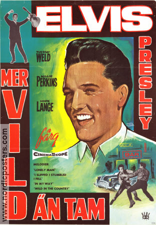 Wild in the Country 1961 movie poster Elvis Presley Hope Lange Tuesday Weld Philip Dunne Poster artwork: Walter Bjorne