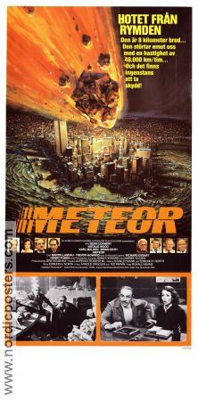 Meteor 1979 poster Sean Connery Ronald Neame