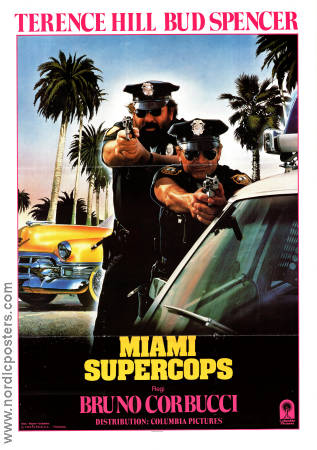 Miami Supercops 1985 movie poster Terence Hill Bud Spencer Bruno Corbucci
