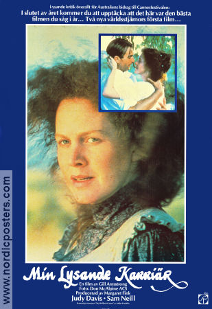 My Brilliant Career 1979 movie poster Judy Davis Sam Neill Wendy Hughes Gillian Armstrong Country: Australia