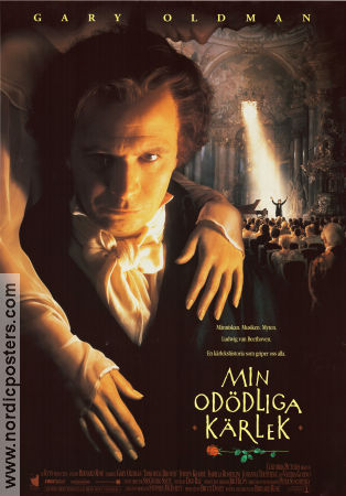 Immortal Beloved 1994 movie poster Gary Oldman Jeroen Krabbé Isabella Rossellini Bernard Rose Romance