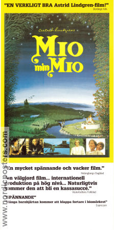 Mio in the Land of Faraway 1987 movie poster Christian Bale Timothy Bottoms Christopher Lee Stig Engström Vladimir Grammatikov Writer: Astrid Lindgren