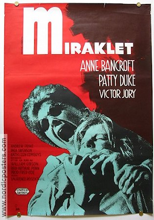 The Miracle Worker 1963 movie poster Anne Bancroft Inga Swenson Arthur Penn