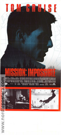 Mission: Impossible 1996 movie poster Tom Cruise Jon Voight Jean Reno Brian De Palma Agents