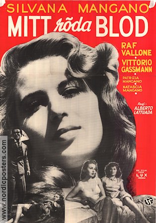 Anna 1953 poster Silvana Mangano Alberto Lattuada
