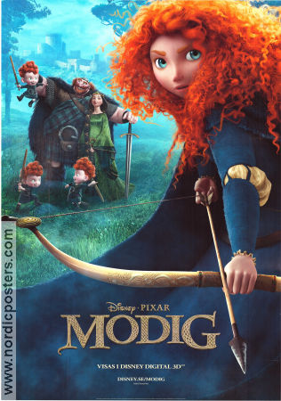 Brave 2012 movie poster Kelly Macdonald Mark Andrews Animation