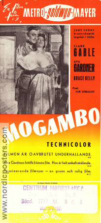 Mogambo 1953 poster Clark Gable John Ford