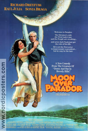 Moon Over Parador 1988 poster Raul Julia Paul Mazursky