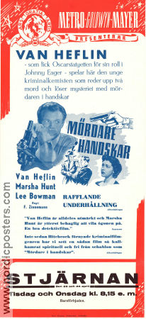 Kid Glove Killer 1942 movie poster Van Heflin Marsha Hunt Lee Bowman Fred Zinnemann Film Noir