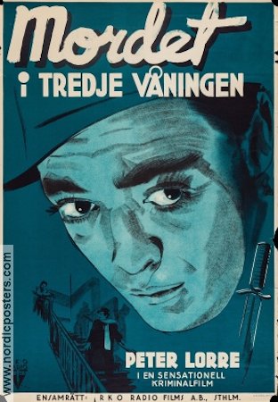 Stranger on the Third Floor 1940 movie poster Peter Lorre