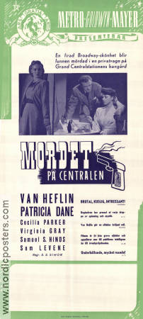 Grand Central Murder 1942 poster Van Heflin S Sylvan Simon