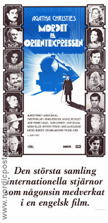 Murder on the Orient Express 1974 poster Albert Finney Sidney Lumet