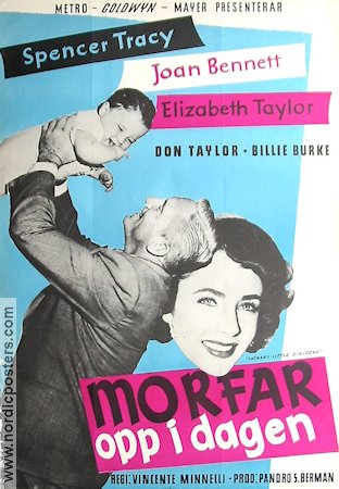 Father´s Little Dividend 1953 poster Elizabeth Taylor Vincente Minnelli