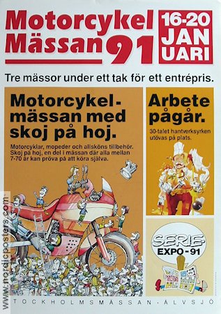 Motorcykelmässan 1991 poster 