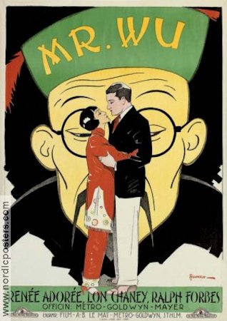 Mr Wu 1927 movie poster Renée Adorée Lon Chaney Asia