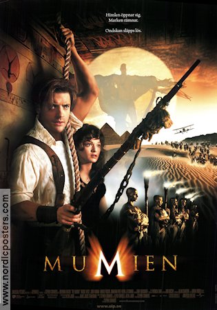 The Mummy 1999 movie poster Brendan Fraser Rachel Weisz John Hannah Stephen Sommers
