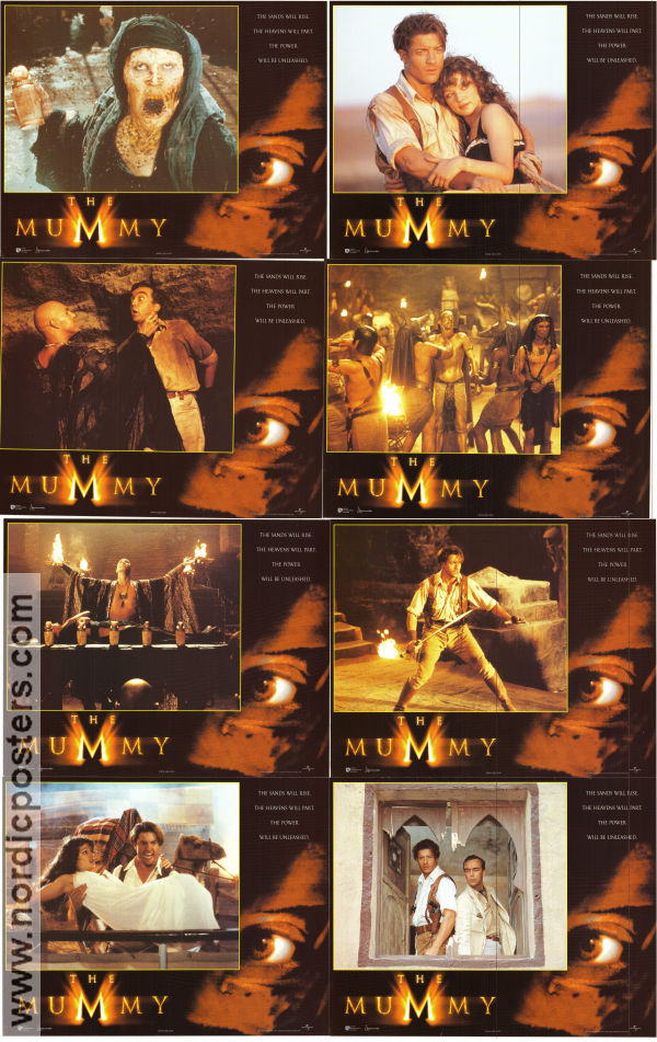 The Mummy 1999 large lobby cards Brendan Fraser Stephen Sommers