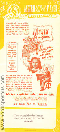 Music for Millions 1944 poster Margaret O´Brien Henry Koster