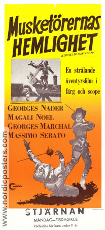 Il colpo segreto di d´Artagnan 1962 movie poster George Nader Magali Noel Georges Marchal Siro Marcellini