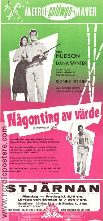 Something of Value 1957 movie poster Rock Hudson Dana Wynter Wendy Hiller Richard Brooks Find more: Africa