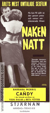 One Naked Night 1965 movie poster Barbara Morris Joseph Sutherin Audrey Campbell Albert T Viola