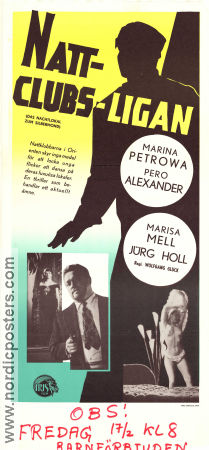 Das Nachtlokal zum Silbermond 1959 movie poster Marina Petrova Jürg Holl Pero Alexander Wolfgang Glück