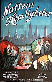 Secrets of the Night 1925 movie poster James Kirkwood Madge Bellamy