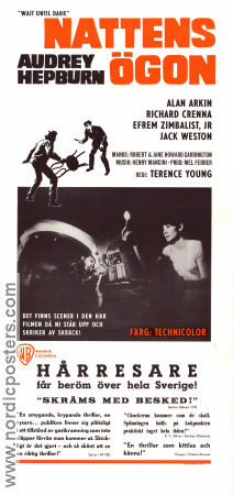 Wait Until Dark 1967 poster Audrey Hepburn Terence Young