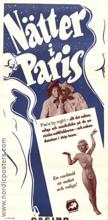 Les nuits de Paris 1951 movie poster Bert Bernard George Bernard Les Bingsters Ralph Baum