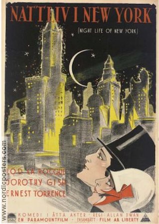 Night Life of New York 1925 poster Rod La Rocque