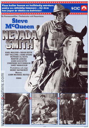 Nevada Smith 1966 movie poster Steve McQueen Karl Malden Brian Keith Henry Hathaway