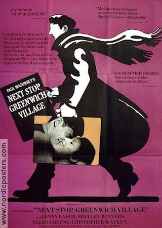Next Stop Greenwich Village 1976 movie poster Lenny Baker Shelley Winters Ellen Greene Paul Mazursky Artistic posters