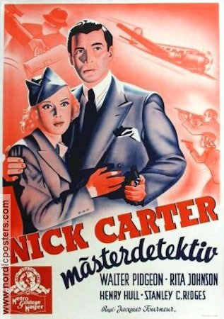 Nick Carter Master Detective 1939 poster Walter Pidgeon
