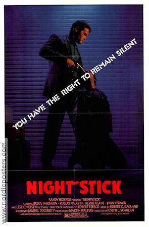 Nightstick 1987 movie poster Bruce Fairbairn Kerrie Keane Walker Boone Joseph L Scanlan