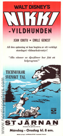 Nikki Wild Dog of the North 1961 movie poster Jean Coutu Émile Genest Uriel Luft Jack Couffer Dogs