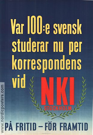 NKI Stockholm 1941 poster 