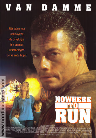 Nowhere to Run 1993 poster Jean-Claude Van Damme